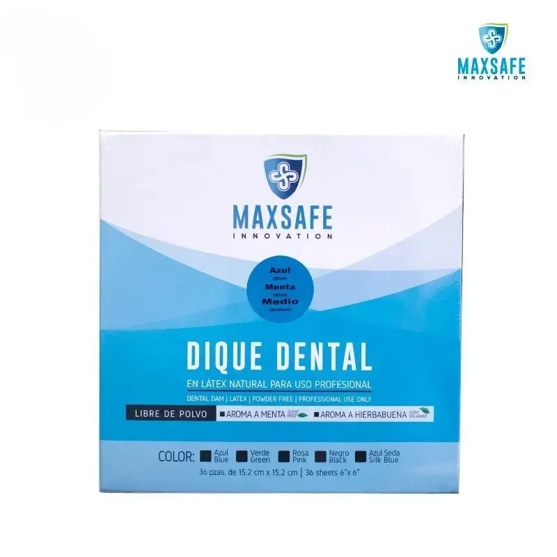 DIQUE MAXSAFE 6X6 MEDIO AZUL MENTA CON 36