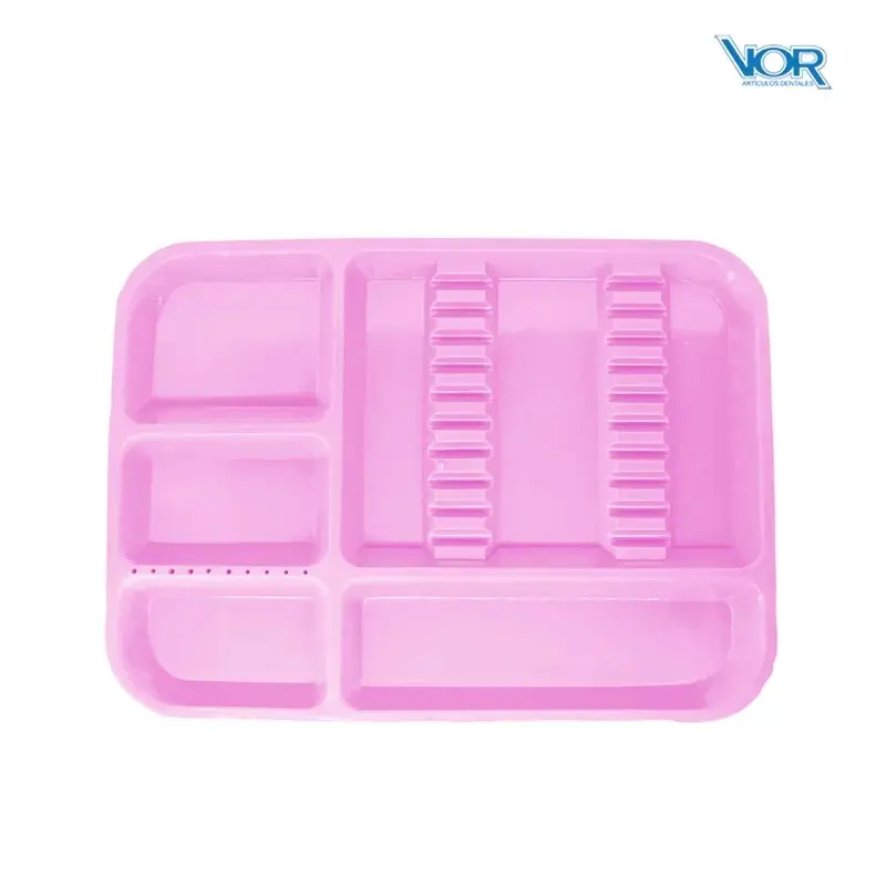 [VORCHCDROS] CHAROLA PLASTICO ACANALADA ROSA (VOR)