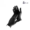 GUANTES NEGROS DE NITRILO GRANDE CON 100 PIEZAS ANELSAM 