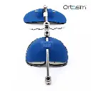 MASCARA FACIAL CON VASTAGO CUADRADO AZUL