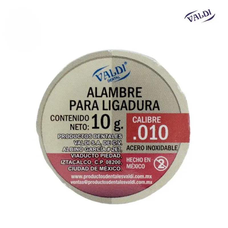 [VALDIRL10] ROLLO LIGADURA METALICA # 10 10grs