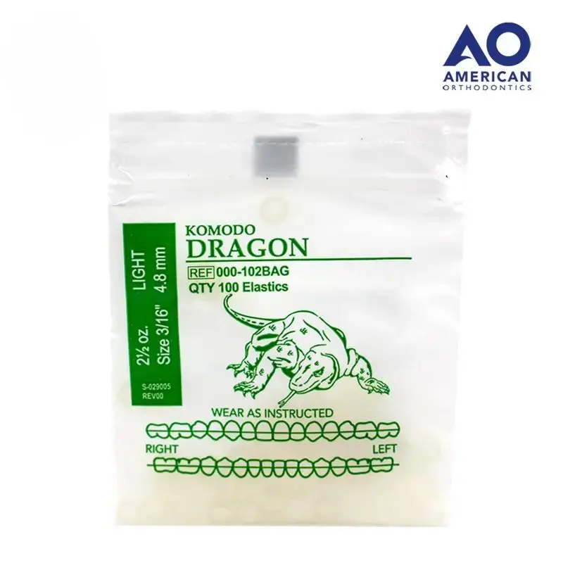 LIGAS INTRAORALES 2.5oz. 3/16 DRAGON
