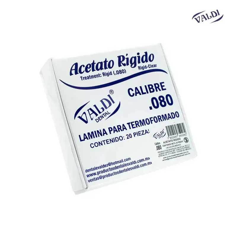 ACETATO RIGIDO NO.80 VALDI
