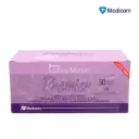 CUBREBOCAS CON 50 PZAS MEDICOM LILA