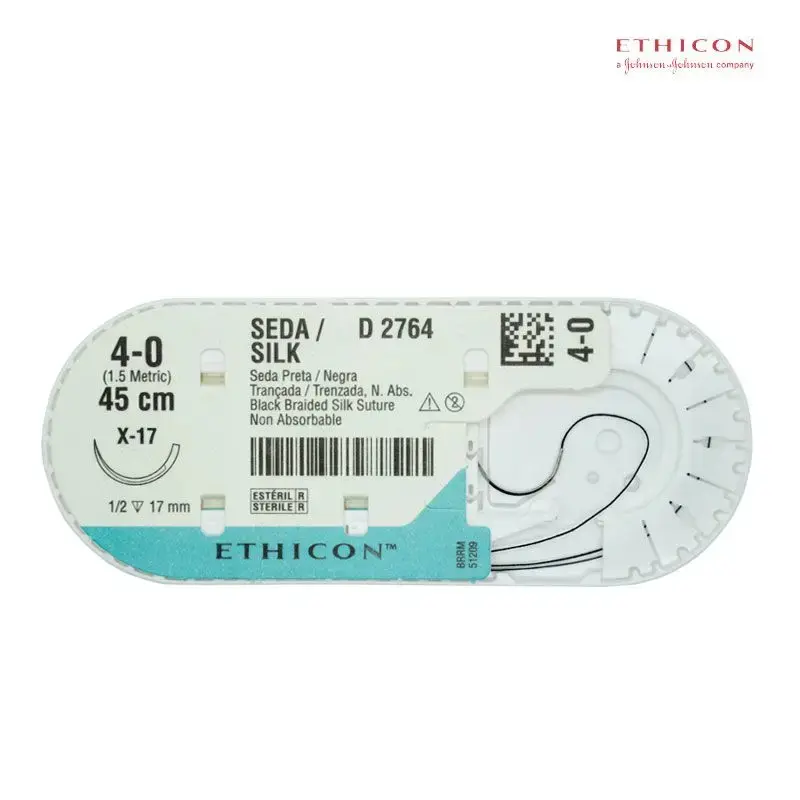 SUTURA 4-0 SEDA 45 X 1.7 CM 