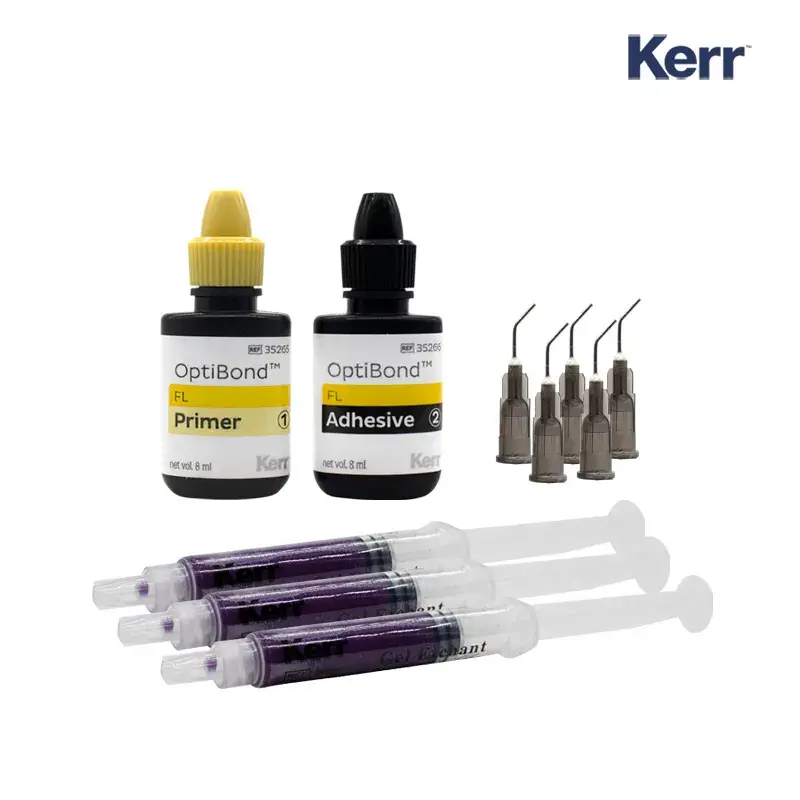 [KERROPTIFLKIT] KIT OPTIBOND FL (1 PRIMER 8ML + 1 ADHESIVO 8ML + 3 ACIDOS GRABADOR 3G) KERR