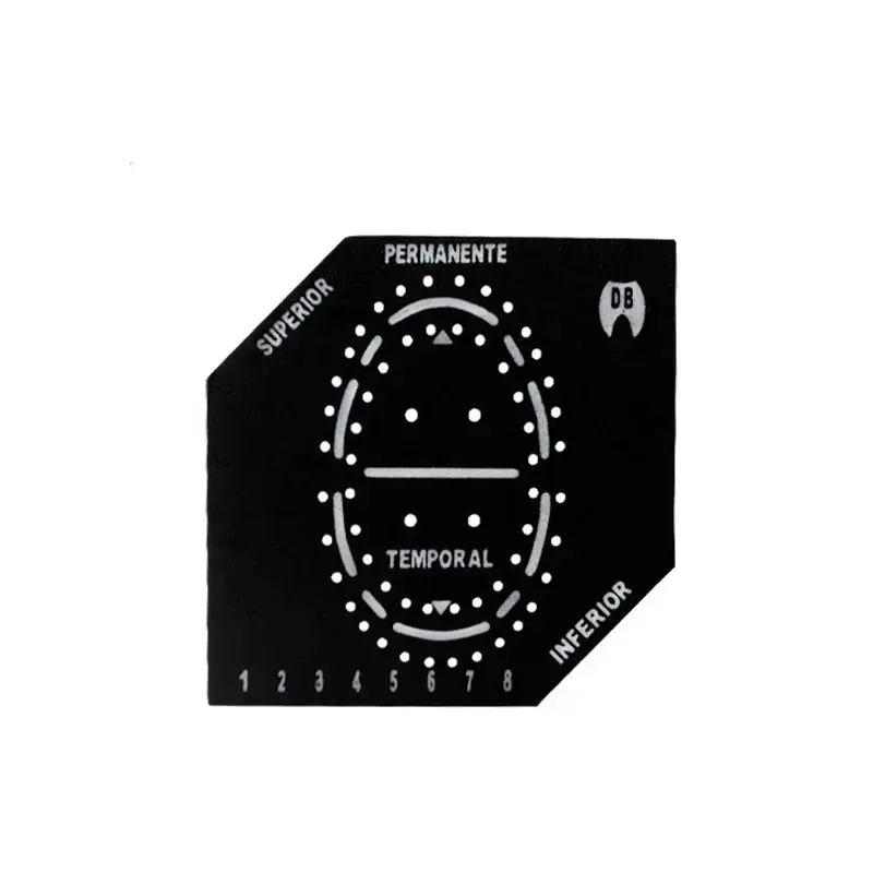 PLANTILLA PARA DIQUE DE GOMA UNIVERSAL NEGRA (ADULTO E INFANTIL) 