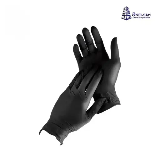 [CRAGANCHN] GUANTES NEGROS DE NITRILO CHICO CON 100 PIEZAS ANELSAM