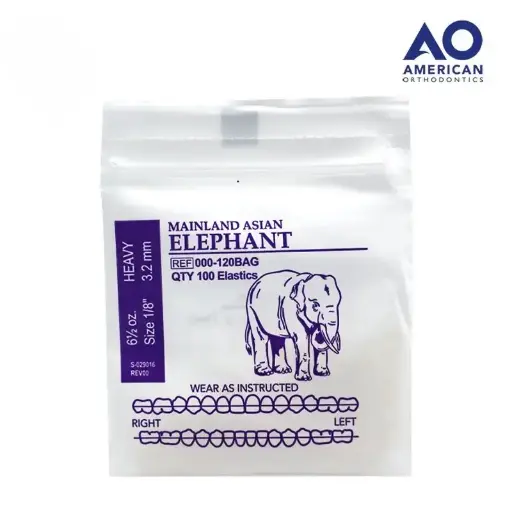 [AO13000-120] LIGAS INTRAORALES 6.5oz. 1/8 ELEFANTE