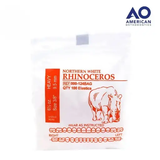 [AO17000-124] LIGAS INTRAORALES 6.5oz. 3/8 RINOCERONTE