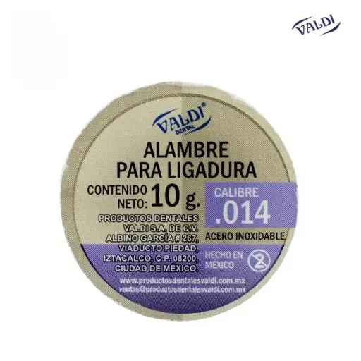 [VALDIRL14] ROLLO LIGADURA METALICA # 14 10grs