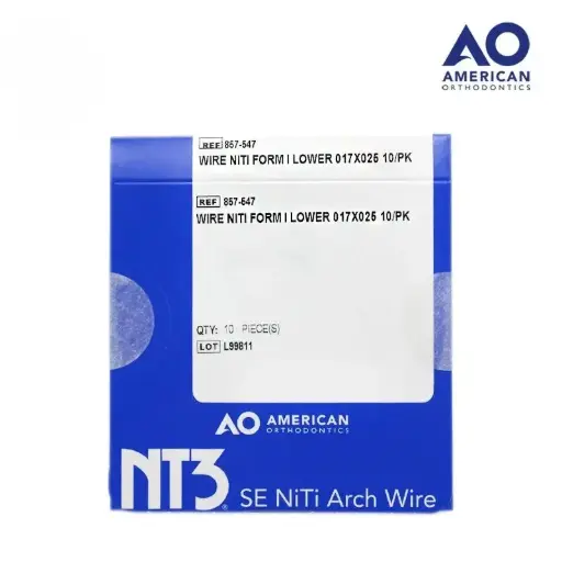 [AO18857-547] ARCO NITI .017 X .025 INFERIOR PK CON 10