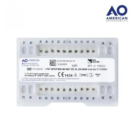 [AOB126-030199] BRACKETS MINI MCLAUGHLIN .022 JGO (MBT) 
