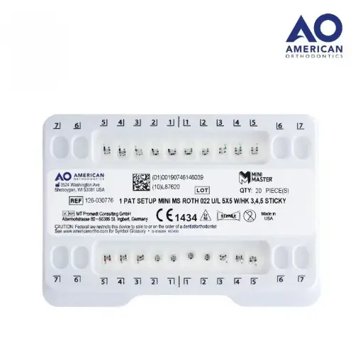 [AOB126-030776] BRACKETS MINI ROTH .022 JGO 