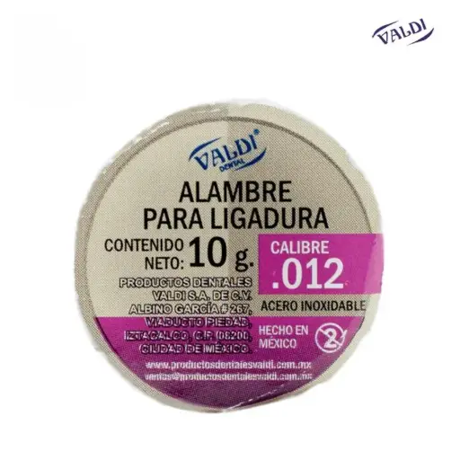 [VALDIRL12] ROLLO LIGADURA METALICA #12 10GRS 