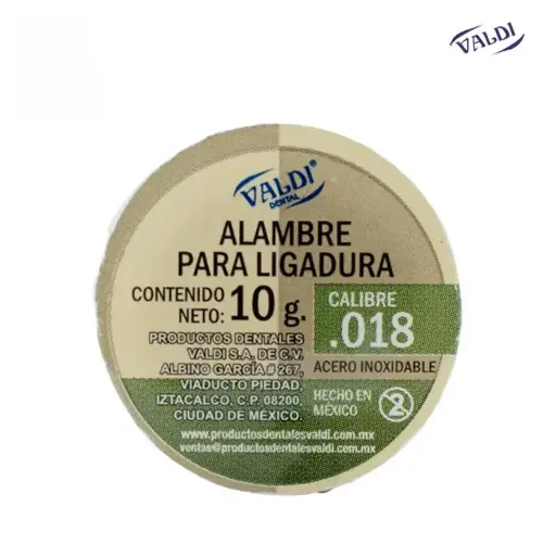 [VALDIRL18] ROLLO LIGADURA METALICA #18 10grs 