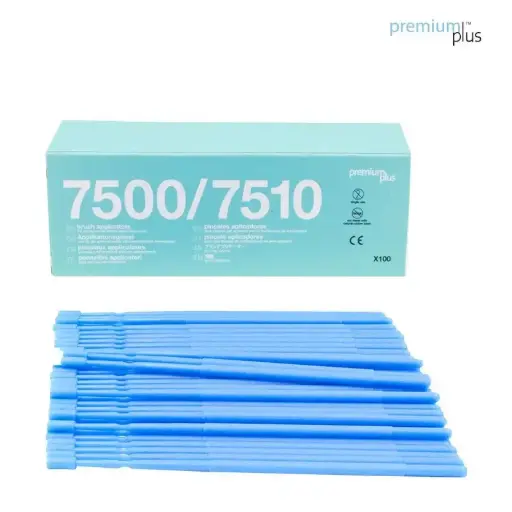 [PREMIUM7500-B] CEPILLOS APLICADORES AZULES CON 100
