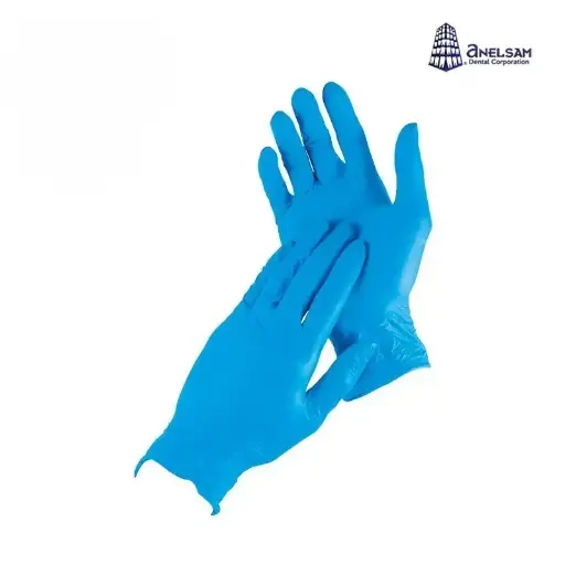[CRAGAGN] GUANTES AZUL DE NITRILO GRANDE CON 100 PIEZAS ANELSAM
