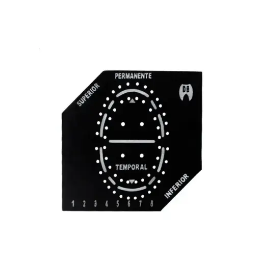 PLANTILLA PARA DIQUE DE GOMA UNIVERSAL NEGRA (ADULTO E INFANTIL) 